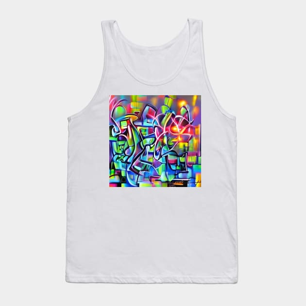 Neon Dance Tank Top by AlienMirror